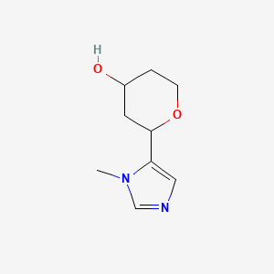 2-(1-methyl-1H-imidazol-5-yl)oxan-4-ol