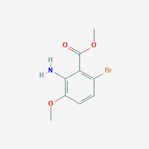 molecular formula C9H10BrNO3 B6616441 methyl 2-amino-6-bromo-3-methoxybenzoate CAS No. 1247385-32-5