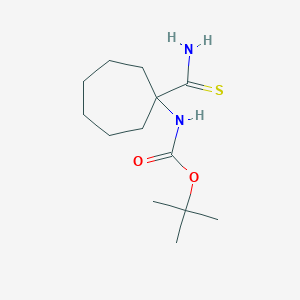 tert-butyl N-(1-carbamothioylcycloheptyl)carbamate