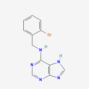 N-[(2-bromophenyl)methyl]-7H-purin-6-amine