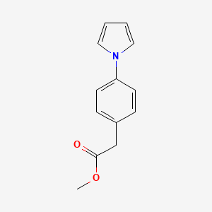 molecular formula C13H13NO2 B6616582 methyl2-[4-(1H-pyrrol-1-yl)phenyl]acetate CAS No. 22106-48-5