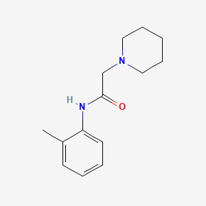 molecular formula C14H20N2O B6616618 N-(2-methylphenyl)-2-(piperidin-1-yl)acetamide CAS No. 13993-02-7