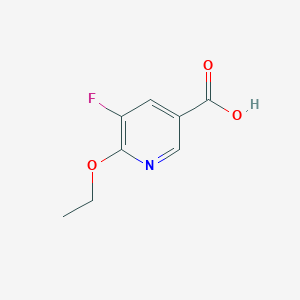 molecular formula C8H8FNO3 B6616622 6-Ethoxy-5-fluoronicotinic acid CAS No. 1354225-51-6