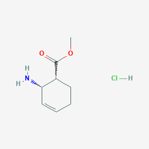 rac-methyl (1R,2S)-2-aminocyclohex-3-ene-1-carboxylate hydrochloride, cis