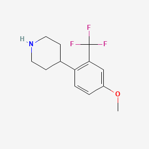 4-[4-methoxy-2-(trifluoromethyl)phenyl]piperidine