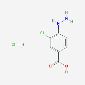 3-chloro-4-hydrazinylbenzoic acid hydrochloride