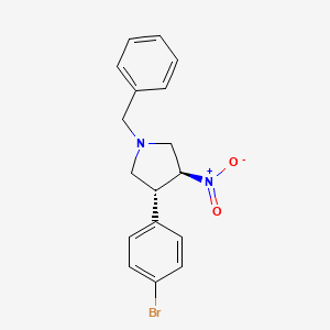 rac-(3R,4S)-1-benzyl-3-(4-bromophenyl)-4-nitropyrrolidine, trans