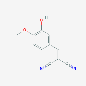 molecular formula C11H8N2O2 B6616743 Propanedinitrile, [(3-hydroxy-4-methoxyphenyl)methylene]- CAS No. 89607-58-9