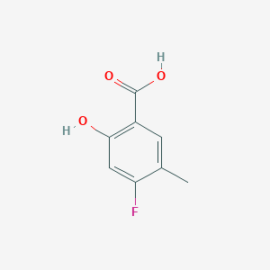 molecular formula C8H7FO3 B6616762 4-fluoro-2-hydroxy-5-methylbenzoic acid CAS No. 1188381-75-0