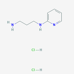 molecular formula C8H15Cl2N3 B6616767 N1-(pyridin-2-yl)propane-1,3-diamine dihydrochloride CAS No. 99768-43-1