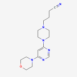 1-Piperazinebutanenitrile, 4-[6-(4-morpholinyl)-4-pyrimidinyl]-