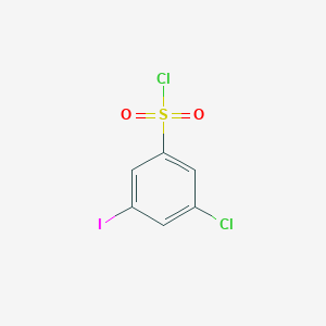molecular formula C6H3Cl2IO2S B6617061 3-chloro-5-iodobenzene-1-sulfonyl chloride CAS No. 1261497-71-5