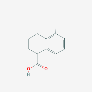 molecular formula C12H14O2 B6617121 5-methyl-1,2,3,4-tetrahydronaphthalene-1-carboxylic acid CAS No. 91495-96-4