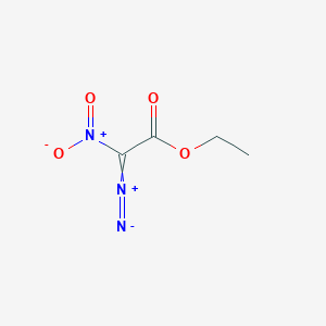 molecular formula C4H5N3O4 B6617134 ethyl 2-diazo-2-nitroacetate CAS No. 1572-59-4