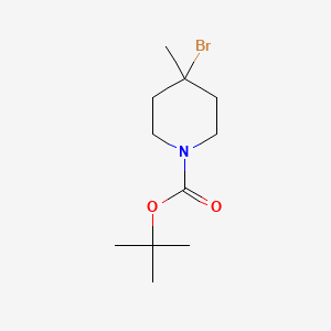 B6617496 tert-butyl 4-bromo-4-methylpiperidine-1-carboxylate CAS No. 1420992-40-0