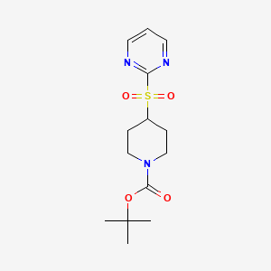 molecular formula C14H21N3O4S B6617513 tert-Butyl 4-(pyrimidin-2-ylsulfonyl)piperidine-1-carboxylate CAS No. 1420863-50-8