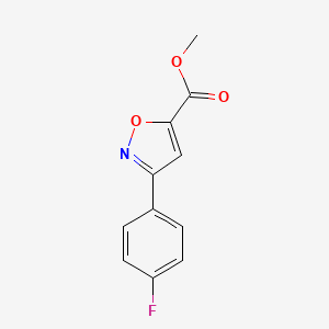 B6617694 methyl 3-(4-fluorophenyl)-1,2-oxazole-5-carboxylate CAS No. 330558-57-1