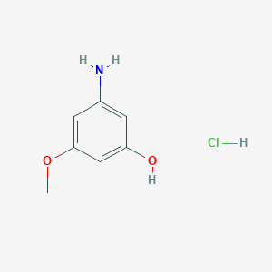 molecular formula C7H10ClNO2 B6617957 3-amino-5-methoxyphenol hydrochloride CAS No. 1803580-66-6