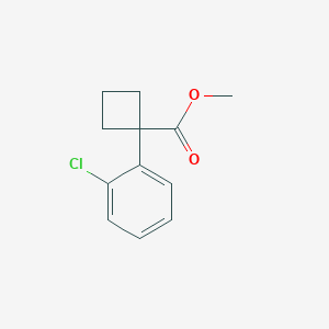 molecular formula C12H13ClO2 B6618059 methyl 1-(2-chlorophenyl)cyclobutane-1-carboxylate CAS No. 1820684-96-5