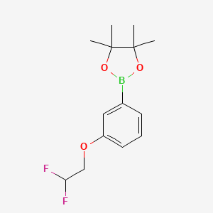 molecular formula C14H19BF2O3 B6618084 2-[3-(2,2-difluoroethoxy)phenyl]-4,4,5,5-tetramethyl-1,3,2-dioxaborolane CAS No. 1801515-26-3