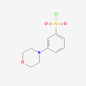 molecular formula C10H12ClNO3S B6618325 3-(morpholin-4-yl)benzene-1-sulfonylchloride CAS No. 1580483-89-1