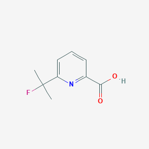 molecular formula C9H10FNO2 B6618345 6-(2-Fluoropropan-2-yl)picolinic acid CAS No. 1785119-80-3
