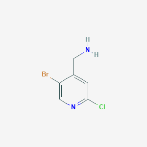 molecular formula C6H6BrClN2 B6618371 (5-bromo-2-chloropyridin-4-yl)methanamine CAS No. 1256786-25-0