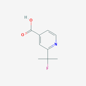 molecular formula C9H10FNO2 B6618410 2-(2-Fluoropropan-2-yl)isonicotinic acid CAS No. 1782433-31-1