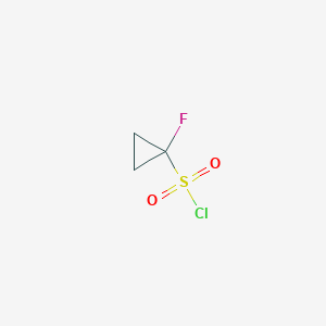 molecular formula C3H4ClFO2S B6618418 1-Fluorocyclopropanesulfonyl chloride CAS No. 1780549-34-9