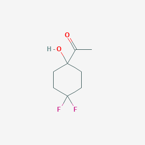 molecular formula C8H12F2O2 B6618643 1-(4,4-difluoro-1-hydroxycyclohexyl)ethan-1-one CAS No. 2282967-88-6