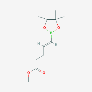 molecular formula C12H21BO4 B6618646 Methyl (4E)-5-(4,4,5,5-Tetramethyl-1,3,2-dioxaborolan-2-yl)-4-pentenoate CAS No. 1446478-35-8