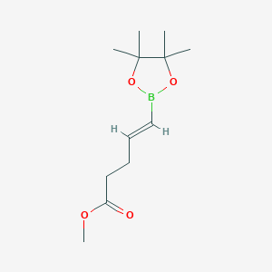 molecular formula C12H21BO4 B6618646 methyl (4E)-5-(4,4,5,5-tetramethyl-1,3,2-dioxaborolan-2-yl)pent-4-enoate CAS No. 1446478-35-8