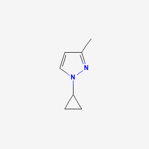 molecular formula C7H10N2 B6618652 1-cyclopropyl-3-methyl-1H-pyrazole CAS No. 1799651-70-9