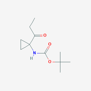 tert-butyl N-(1-propanoylcyclopropyl)carbamate