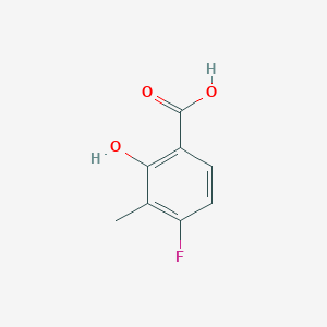 molecular formula C8H7FO3 B6618679 4-fluoro-2-hydroxy-3-methylbenzoic acid CAS No. 1824147-42-3