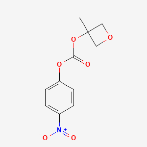 molecular formula C11H11NO6 B6618682 3-methyloxetan-3-yl 4-nitrophenyl carbonate CAS No. 1453272-56-4