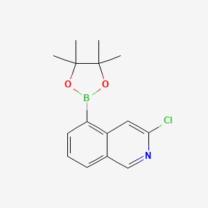 molecular formula C15H17BClNO2 B6618705 3-chloro-5-(4,4,5,5-tetramethyl-1,3,2-dioxaborolan-2-yl)isoquinoline CAS No. 1578245-90-5