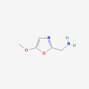 molecular formula C5H8N2O2 B6618713 (5-methoxy-1,3-oxazol-2-yl)methanamine CAS No. 1783400-20-3