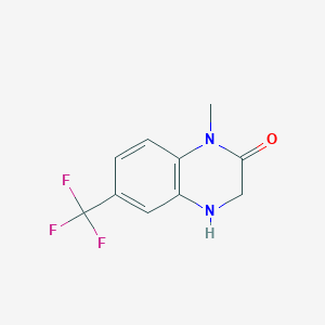 1-methyl-6-(trifluoromethyl)-1,2,3,4-tetrahydroquinoxalin-2-one