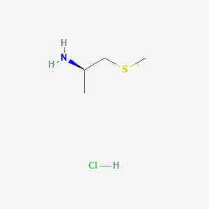molecular formula C4H12ClNS B6618726 (2R)-1-(methylsulfanyl)propan-2-amine hydrochloride CAS No. 927663-49-8