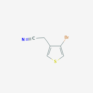 2-(4-bromothiophen-3-yl)acetonitrile