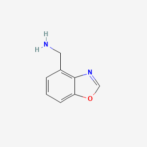 molecular formula C8H8N2O B6618876 Benzo[d]oxazol-4-ylmethanamine CAS No. 1520615-38-6