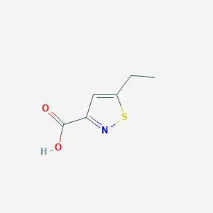 molecular formula C6H7NO2S B6618897 5-ethyl-1,2-thiazole-3-carboxylicacid CAS No. 1779773-43-1