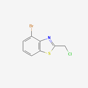 molecular formula C8H5BrClNS B6619174 4-Bromo-2-(chloromethyl)benzo[d]thiazole CAS No. 1188168-47-9