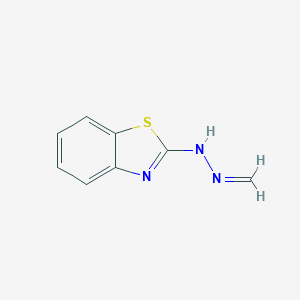 molecular formula C8H7N3S B066192 N-(methylideneamino)-1,3-benzothiazol-2-amine CAS No. 186457-64-7