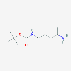 molecular formula C10H22N2O2 B6619265 tert-butylN-[(4S)-4-aminopentyl]carbamate CAS No. 2227747-92-2