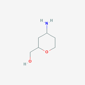 molecular formula C6H13NO2 B6619474 (4-Aminooxan-2-yl)methanol CAS No. 1779649-61-4