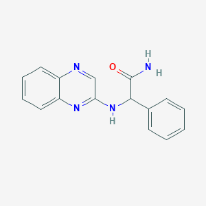 molecular formula C16H14N4O B6619819 2-Phenyl-2-(quinoxalin-2-ylamino)acetamide 