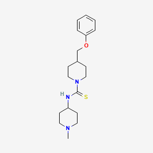 molecular formula C19H29N3OS B6619877 N-(1-methylpiperidin-4-yl)-4-(phenoxymethyl)piperidine-1-carbothioamide 