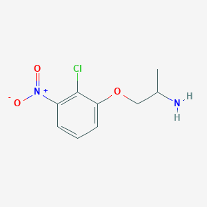 1-(2-Chloro-3-nitrophenoxy)propan-2-amine